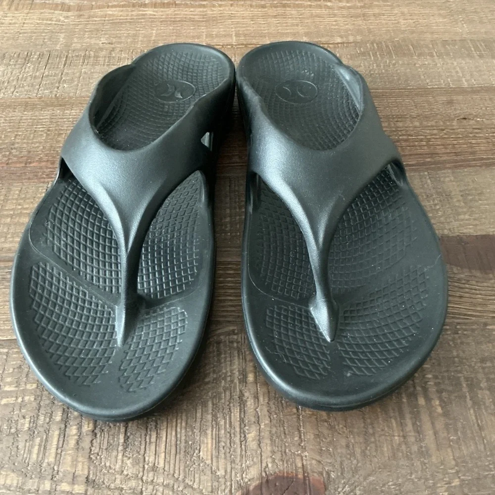 Hurley Black Slide Flip Flop Thong Sandals Men’s 13